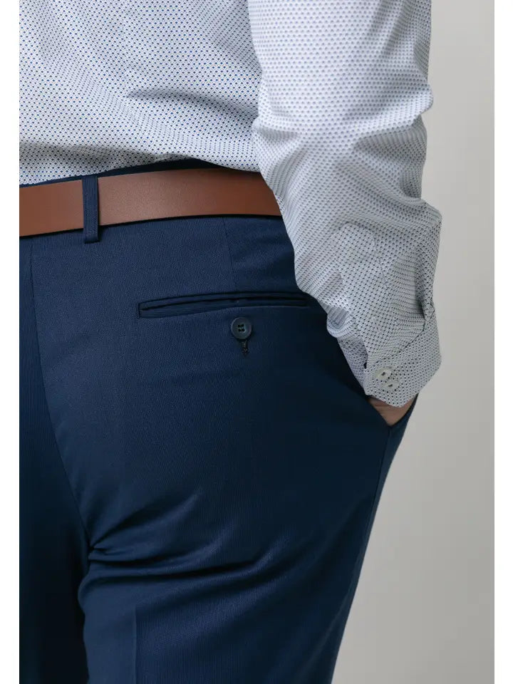 Astra Model Slim Fit Faux Plain Suit with Peak Lapel