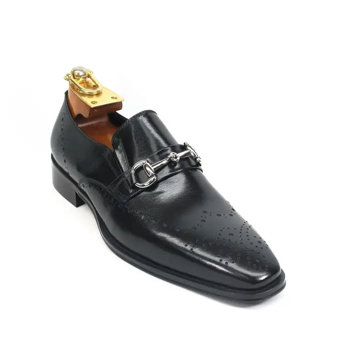 KS261-04 Wholecut Two Tone Buckle Loafer